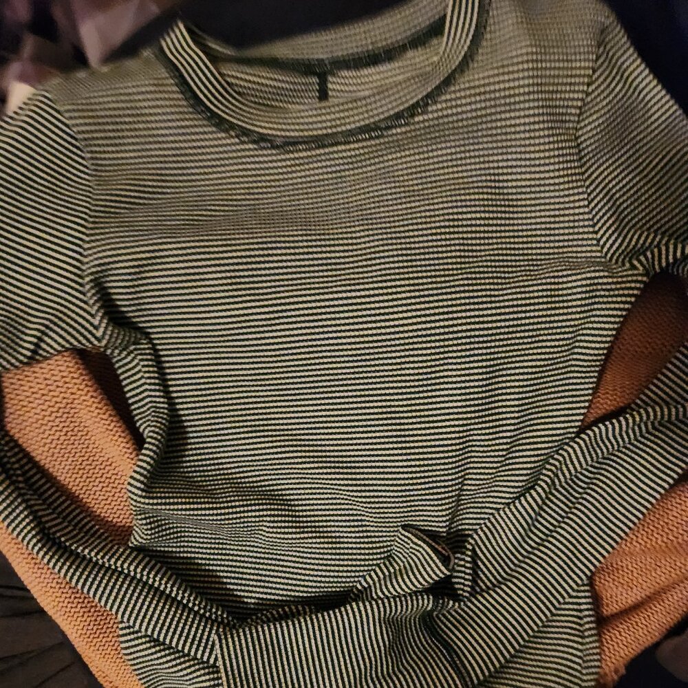 AE Long-Sleeve Striped Tee